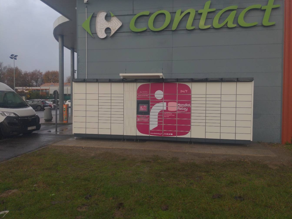 Locker 24/7 Carrefour Contact Salleboeuf, 2 Allee des Commerces, 33370 Sallebœuf