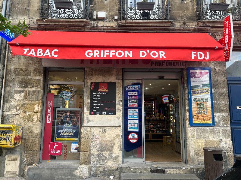 Tabac Griffon d'Or, 63 Cours de l'Yser, 33800 Bordeaux