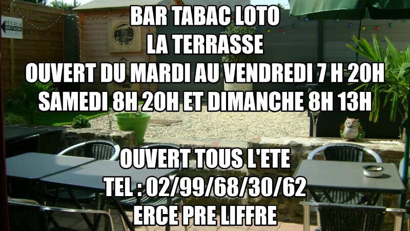 Bar Tabac la Terrasse, 14 Place de l'Église, 35340 Ercé-prés-Liffré