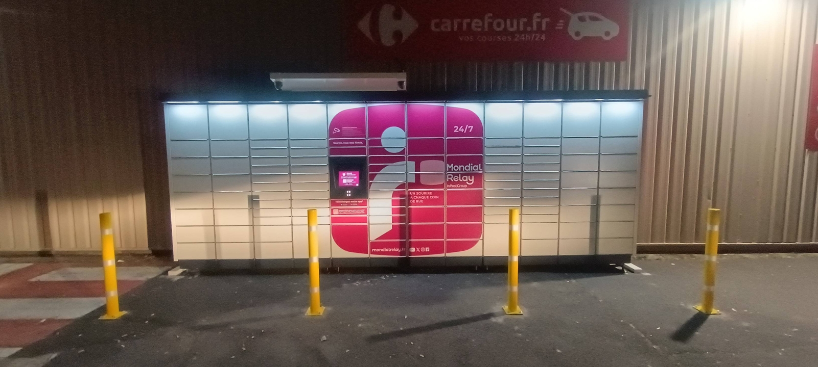 Locker 24/7 Carrefour Market 59221 Bauvin, 75 bis 75b Rue Jean Jaurès, 59221 Bauvin