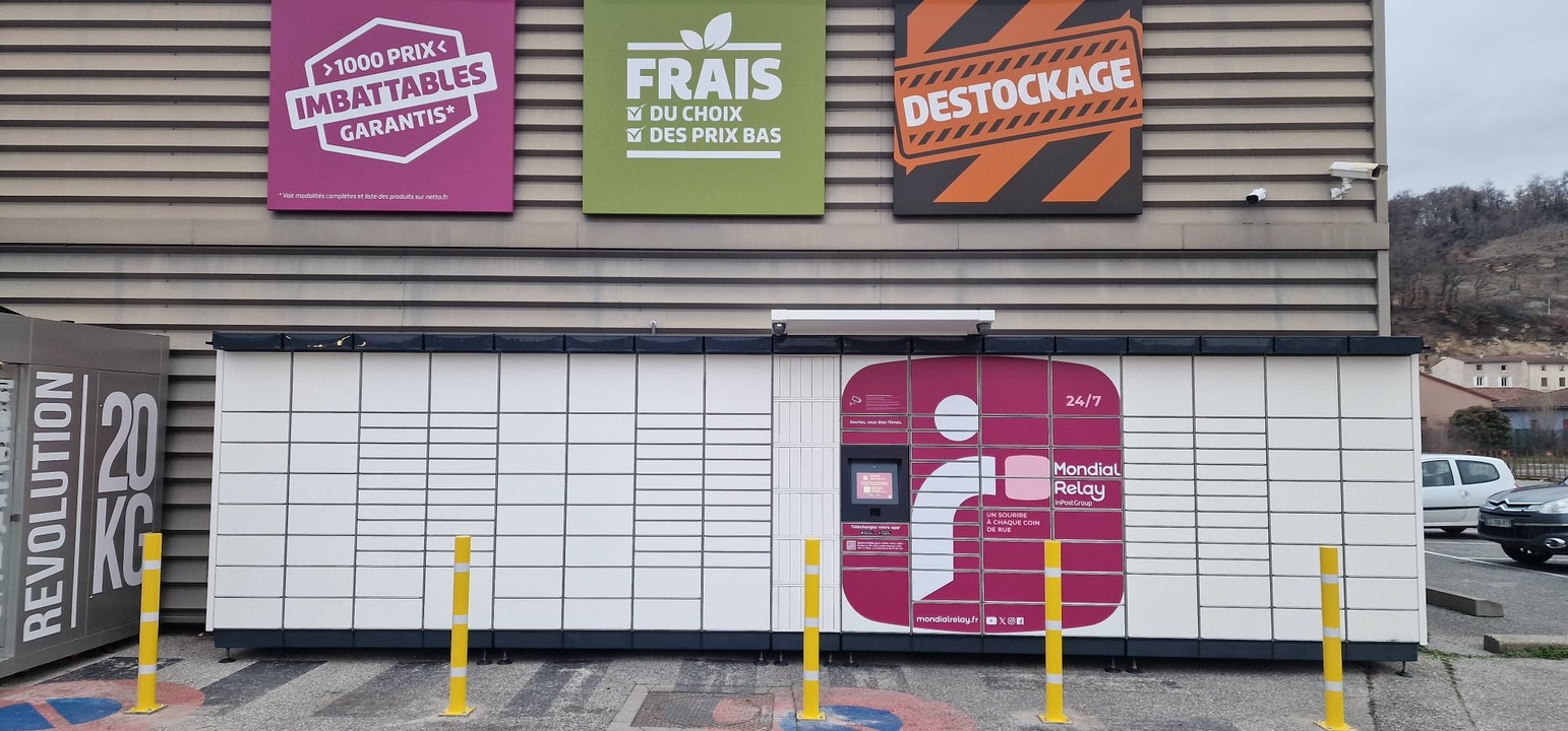 LOCKER 24/7 NETTO 26260 St DONAT SUR HERBASSE, 1177 Avenue Général de Gaulle, 26260 Saint-Donat-sur-l'Herbasse