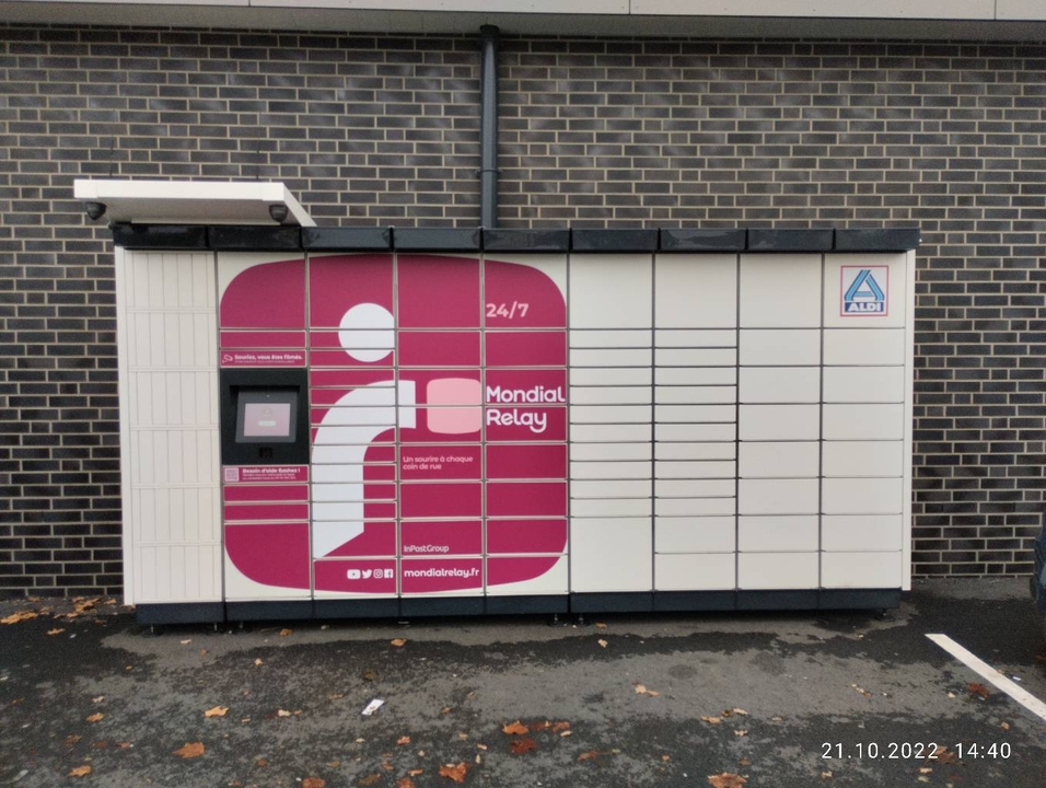 Locker 24/7 Aldi 91150 Etampes, 10 47 Rue des Ponts, 91150 Étampes